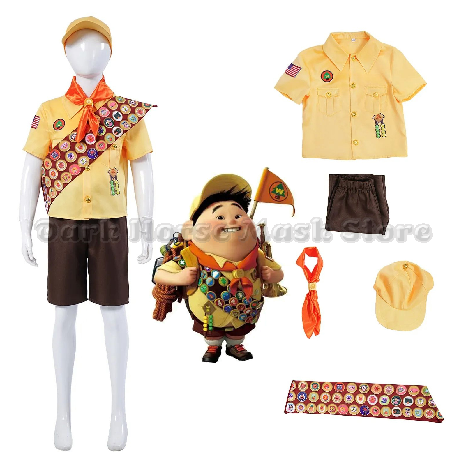 Cosplay Anime Boy - Up Cosplay Costume Little Boy Russell