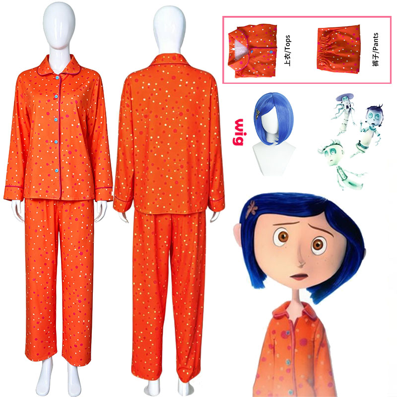 Movie Coraline Cosplay Pajamas - Anime Cosplay Roleplay 评论和价格