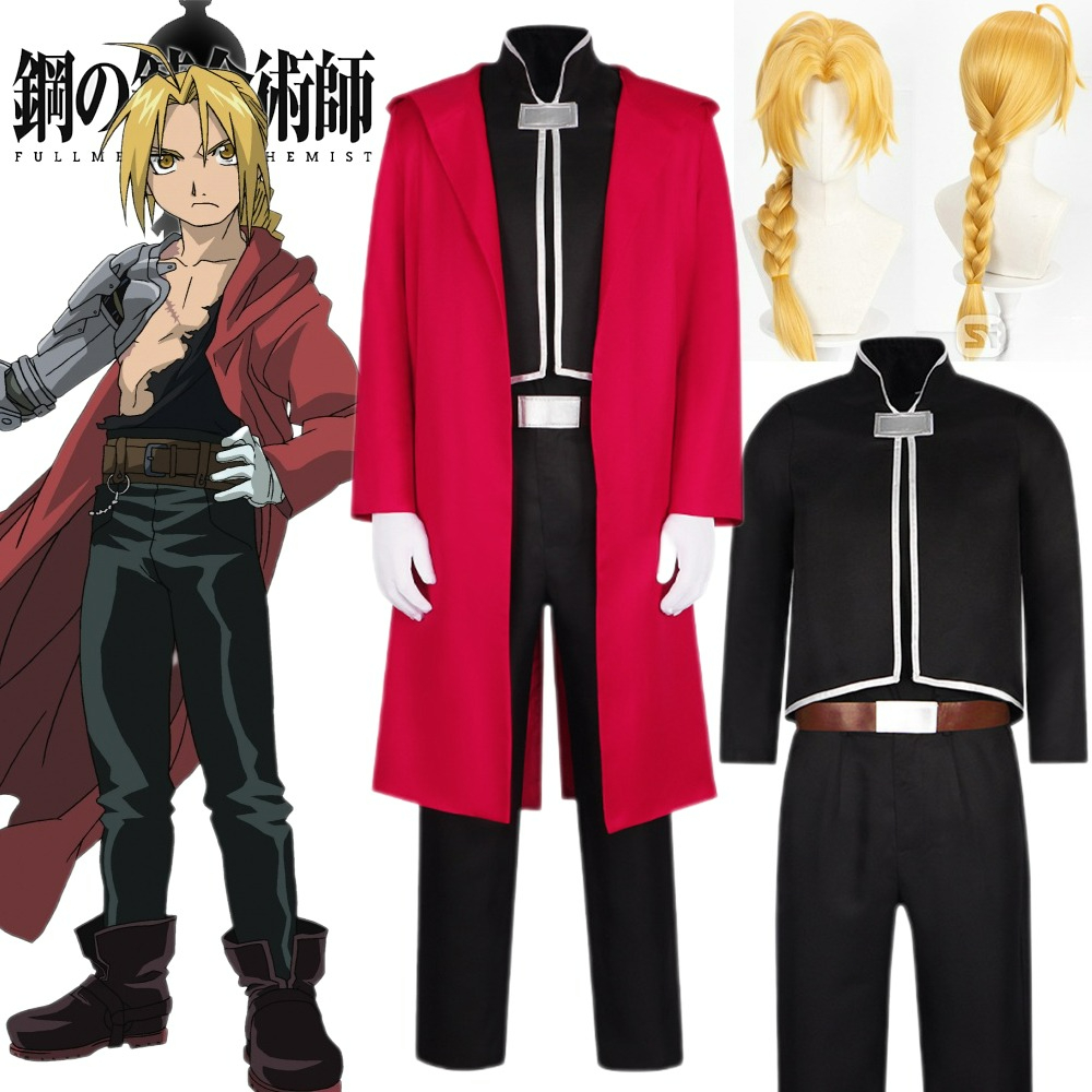 Fullmetal Edward Elric Cosplay - Fullmetal Alchemist Coat 评论和价格