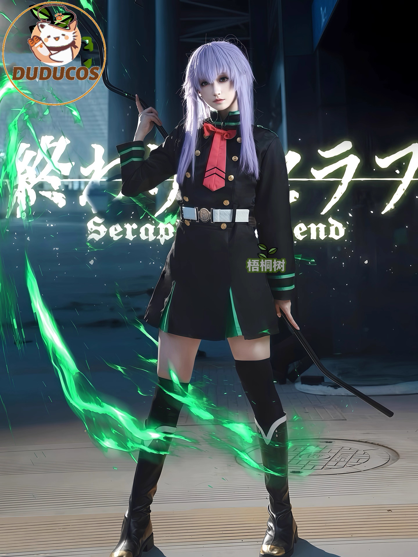 Anime Seraph of The End Shinoa - Anime Cosplay Wig 评论和价格