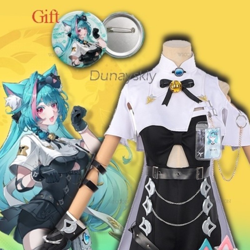 Fantasias NTE Mint Neverness T - Anime Cosplay Wig 评论和价格