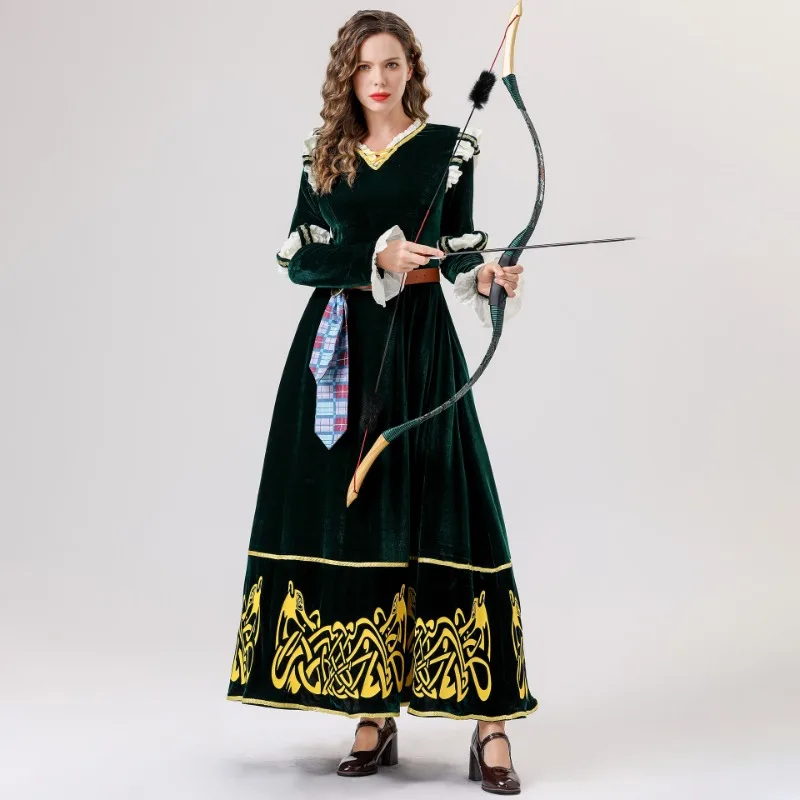 Brave Cartoon Princess Merida  - Anime Cosplay With Red Hair 评论和价格