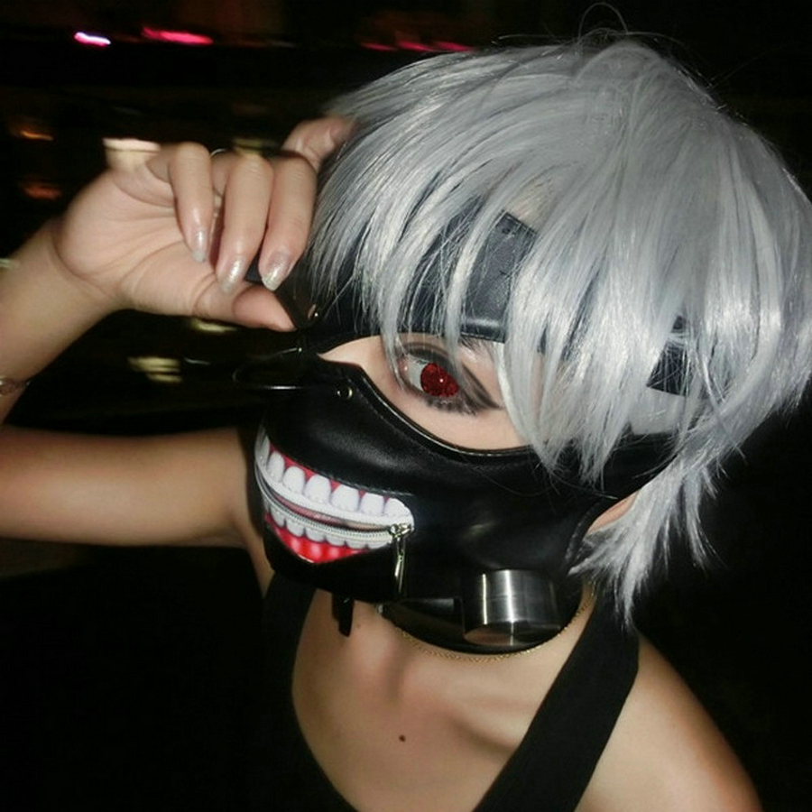 Cosplay Tokyo Ghoul Kaneki Ken - Tokyo Ghoul Mask 评论和价格