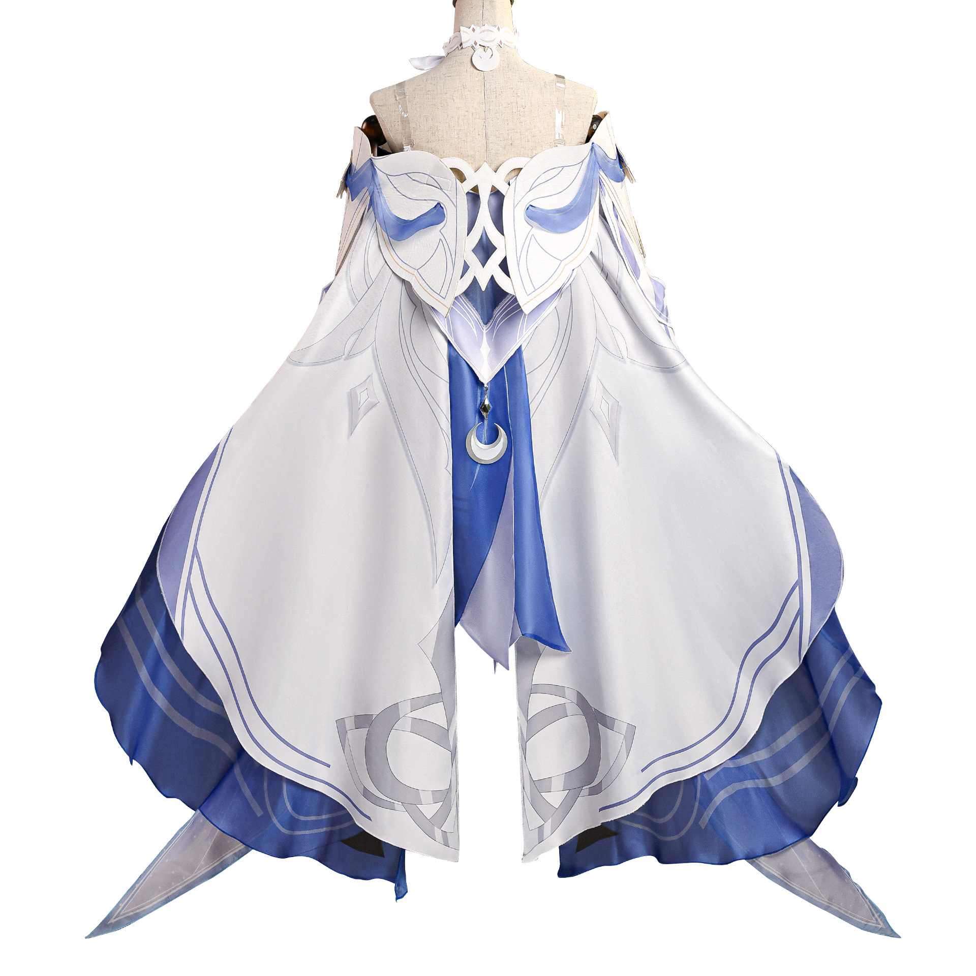 Game Genshin Impact  Columbina - Anime Cosplay Wig 评论和价格