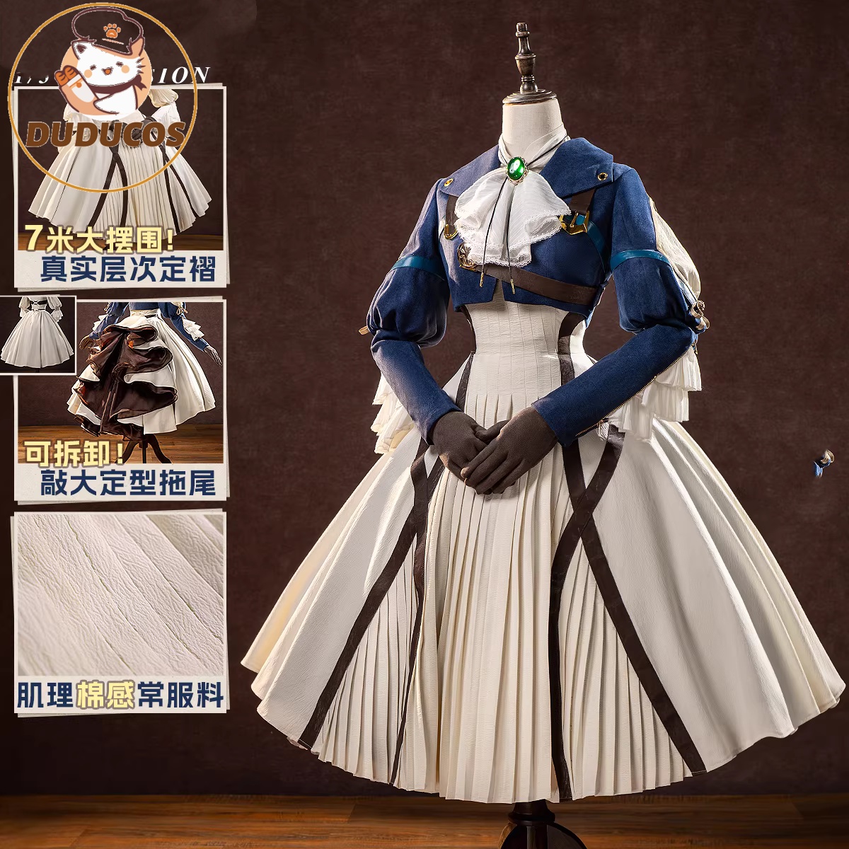 INSTOCK Violet Evergarden Cosp - Anime Cosplay Girl Costume 评论和价格