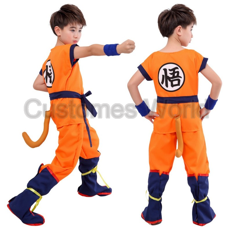 Boys Girls Halloween Son Goku  - Cosplay Anime Boy 评论和价格